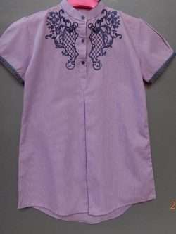 Beautiful Embroidered Cotton Shirt For Baby Girls