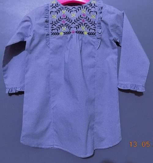 Grey Cotton Kurti With Thread Embroidery For Girls 2 Grey cotton Kurti with thread embroidery and have excellent durable cloth for Girls of 5 to 13 Years maximum.  <a href="https://subrung.online/product-category/fashion/girls-dresses/5-13-years/" target="_blank" rel="noopener noreferrer">(More Girls Dresses)</a>