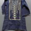 Blue Jeans Kurti With Thread Embroidery 