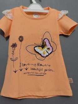 Cute Cotton Butterfly T-Shirt with Trouser For Baby Girls