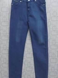 Durable Pastel Blue Stretchable Plain Jeans For Unisex