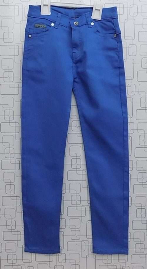 Durable Azure Blue Stretchable Plain Jeans