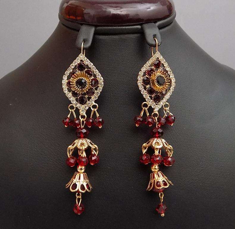 earrings for long frocks