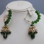 Beautiful Earrings for Girls with Green Beads