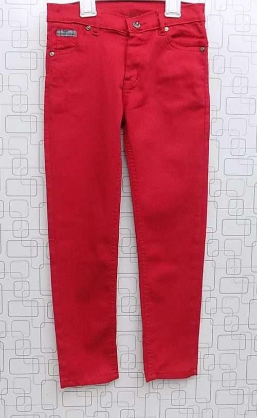 Durable Punch Pink Stretchable Plain Jeans