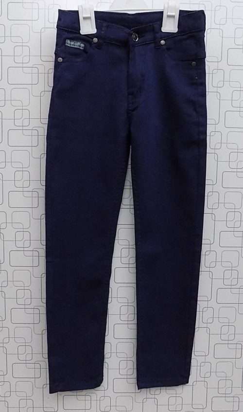 Durable Aegean Blue Stretchable Plain Jeans
