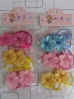 Assorted High Quality Hair Elastic For Girls (2 in a Pack)