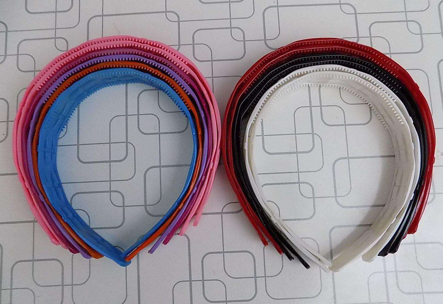 Fine Quality Plastic Hair Bands For Girls 14" in Pair
