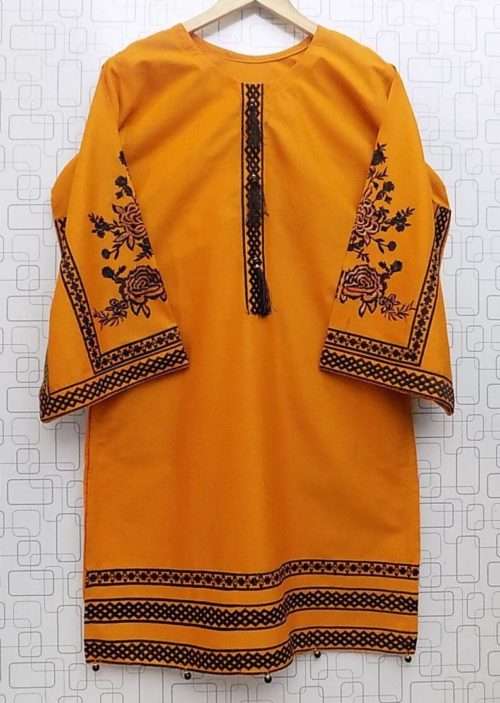 Lawn Shirt With Elegant Embroidery