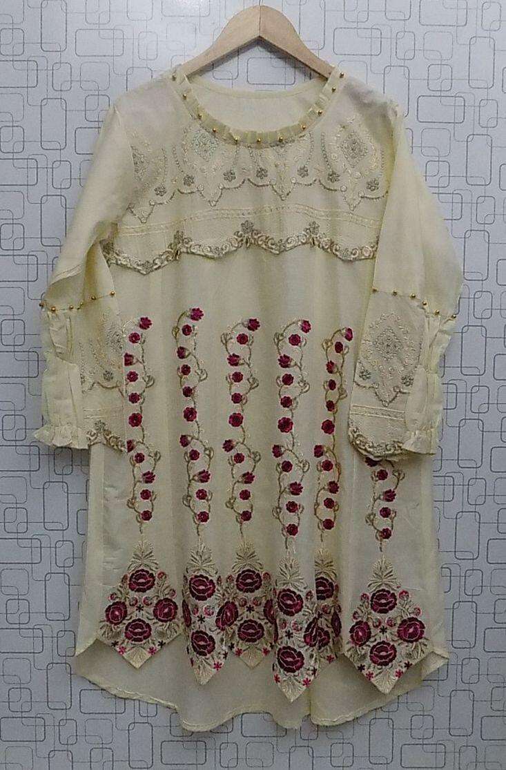Lawn Kurti With Beautiful Embroidery in 2 Colours