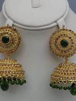 Big Traditional Golden Jhumkay In 2 Colours