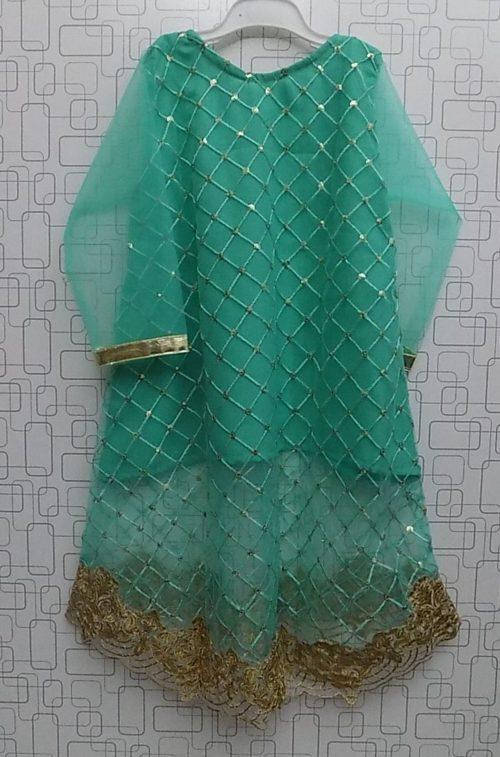 Fancy Spring Green Rich Embroidered Net Kurti For Girls 2 Fancy Spring Green Rich Embroidered, both from front and back, Net Kurti For Girls of 5 to 13 Years maximum.  <a href="https://subrung.online/product-category/fashion/girls-dresses/5-13-years/" target="_blank" rel="noopener noreferrer">(More Girls Dresses)</a>