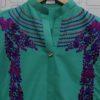 Spring Green Embroidered Lawn Kurti For Baby Girls - Image 2