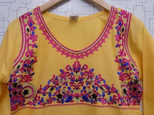 Beautiful Yellow Embroidered Lawn Kurti For Girls 1 Beautiful Yellow embroidered Lawn Kurti for Girls of 5 to 13 Years maximum.  <a href="https://subrung.online/product-category/fashion/girls-dresses/5-13-years/" target="_blank" rel="noopener noreferrer">(More Girls Dresses)</a>