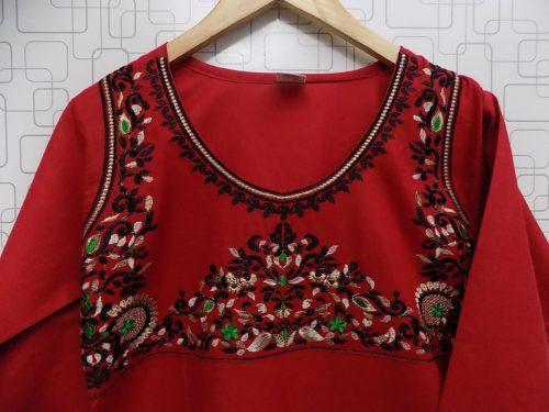 Beautiful Blood Red Embroidered Lawn Kurti For Girls 1 Beautiful Blood Red embroidered Lawn Kurti for Girls of 5 to 13 Years maximum.  <a href="https://subrung.online/product-category/fashion/girls-dresses/5-13-years/" target="_blank" rel="noopener noreferrer">(More Girls Dresses)</a>