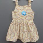 Casual Wear Multicolour Cotton Frock for Baby Girls