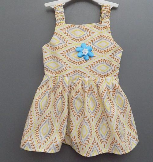 Casual Wear Multicolour Cotton Frock for Baby Girls