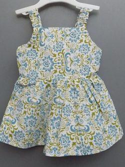 Casual Wear Multi-colour Cotton Frock for Baby Girls