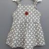 Casual Wear Grey Cotton Frock for Baby Girls