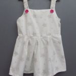 Casual Wear Star Designed Cotton Frock for Baby Girls