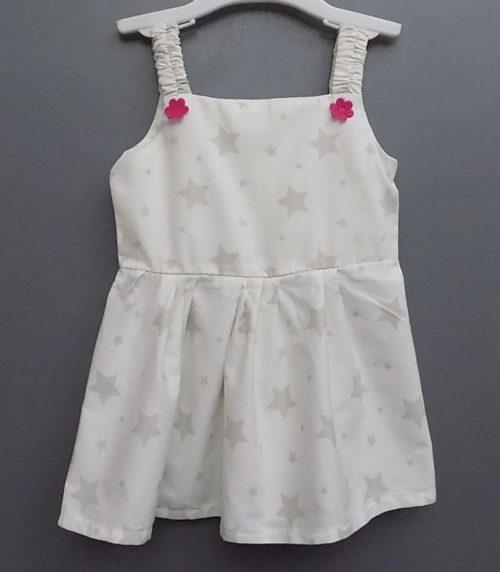 Casual Wear Star Designed Cotton Frock for Baby Girls