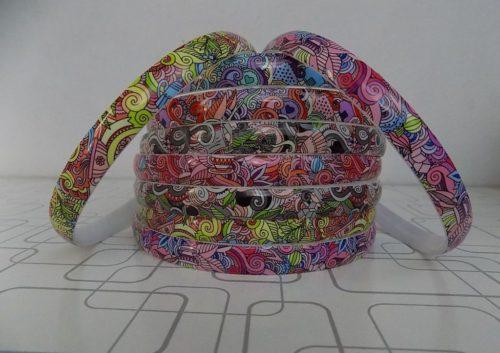 Beautiful Designed Multi-Colour Hair Bands 1/2" Wide