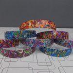 Beautiful Designed Multi-Colour Hair Bands 1" Wide