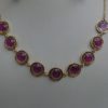 Beautiful Mauve Round Shaped Jewelry Set For Girls - Image 3