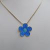 Cute Blue Flower Shape Jewelry Set For Girls - Image 2