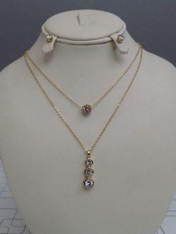 Elegant Yet Cute Crystal Jewelry Set For Girls- Design 3