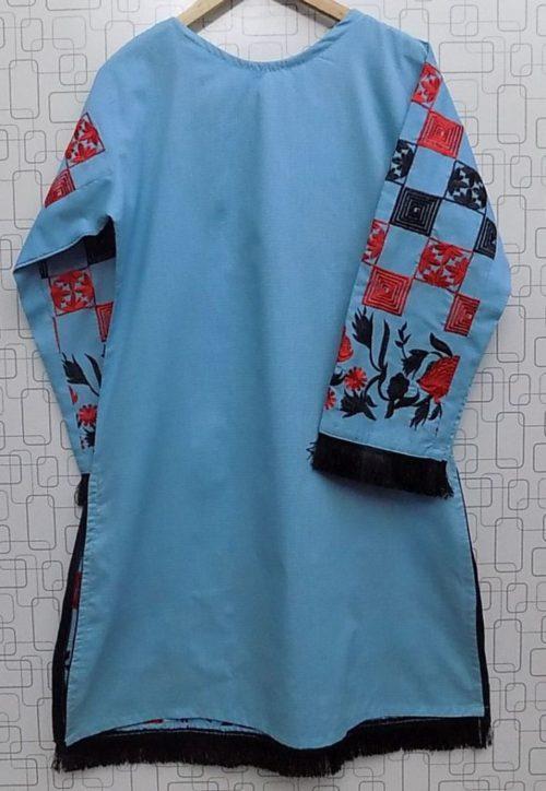 Elegant Rich Embroidered Korean Khaddar Shirts- 2 Colours 5 Elegant Rich Embroidered Korean Khaddar Shirts in Wheat and Sky Blue colours for Females of 13 Years and Onwards. <a href="https://subrung.online/product-category/fashion/ladies-dresses/kurties/" target="_blank" rel="noopener noreferrer">(More Ladies Kurtis)</a>