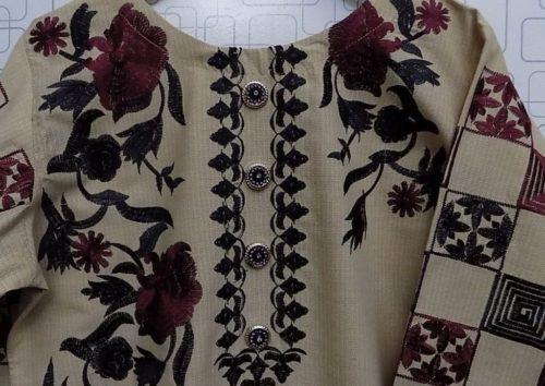 Elegant Rich Embroidered Korean Khaddar Shirts- 2 Colours 1 Elegant Rich Embroidered Korean Khaddar Shirts in Wheat and Sky Blue colours for Females of 13 Years and Onwards. <a href="https://subrung.online/product-category/fashion/ladies-dresses/kurties/" target="_blank" rel="noopener noreferrer">(More Ladies Kurtis)</a>