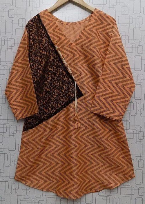 Very Economical And Casual Printed Linen Tops- 3 Colours