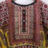 Beautiful Printed & Embroidered Linen Frock For Ladies in 2 Colours - Image 3