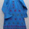 Beautifully Embroidered on Durable Sky Blue Jeans Kurti For Girls