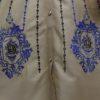 Decent Skin Colour Embroidered Linen Kurti For Girls - Image 3
