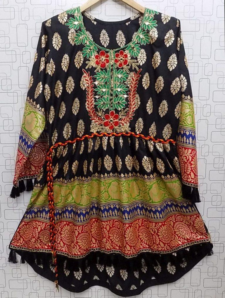 linen frock design for ladies