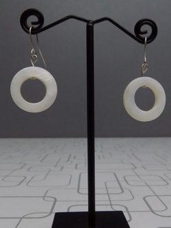 Simple and Cute O Shaped Fine Plastic Earrings For Girls