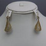 Artistic Styled Golden Metallic Earrings For Girls