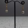 Cute and Simple Looking Single Bead Champagn Earrings