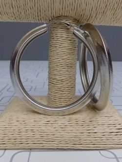 Fine And Beautiful Silver Hoop Earrings- 70mm Diameter