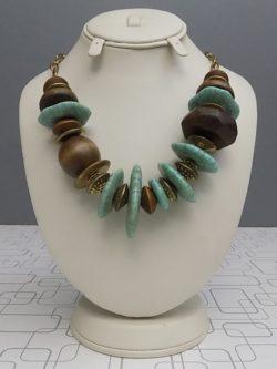 Cool-Looking Multi-Colour Charm Necklace- 60 cm