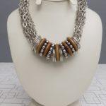 Cool-Looking Steel Chained Necklace For Ladies & Girls - 53 cm