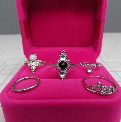 High Quality Rings For 5 Fingers Of a Hand For Ladies And Girls