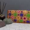 Multi-colour Embroidered With Mirror Work Clutch For Girls