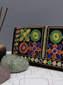 Beautiful Multi-colour Embroidered Clutch For Girls