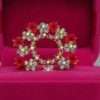 Eye-Catching Garland Designed Brooch In 3 Attractive Colours
