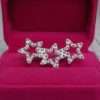 Charming 3 Stars Brooch For Ladies In Silver & Golden - Image 2