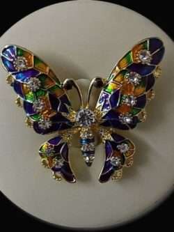 Large Butterfly Brooch In 7 Different Colour Combination