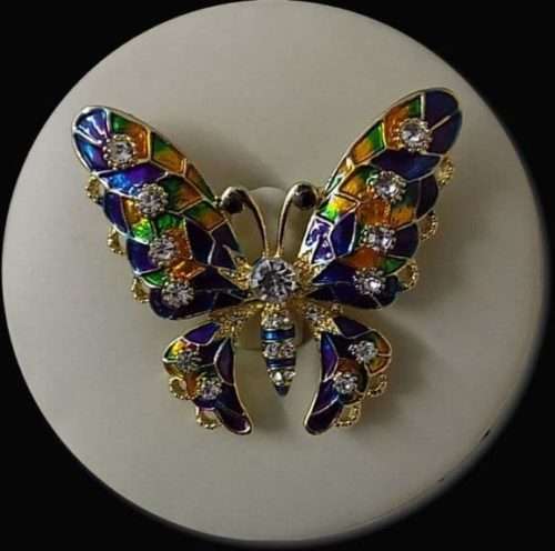 Large Butterfly Brooch In 7 Different Colour Combination